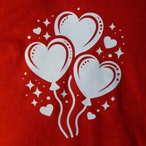 Heart Balloons Crew Neck T-Shirt